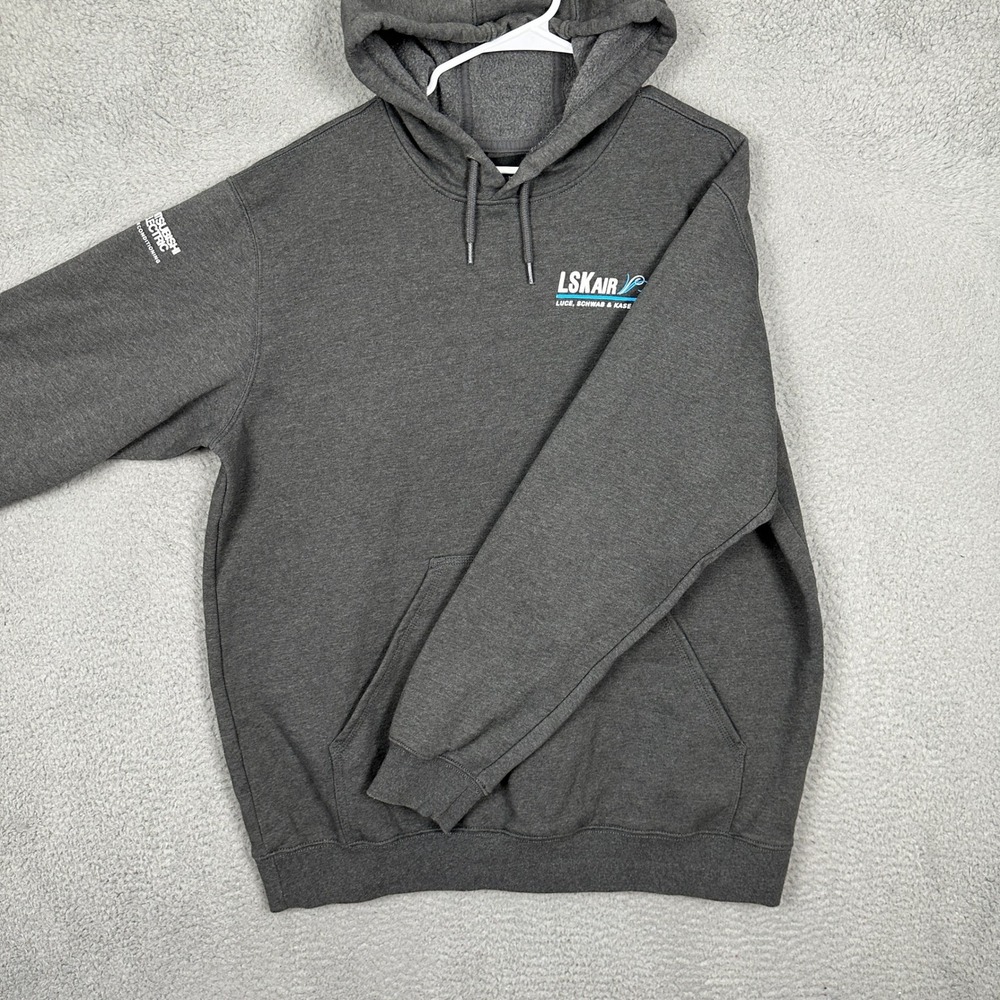 Carhartt Hoodie Mens XL K121 Loose Fit Grey Pullover Sweatshirt Drawstring EUC